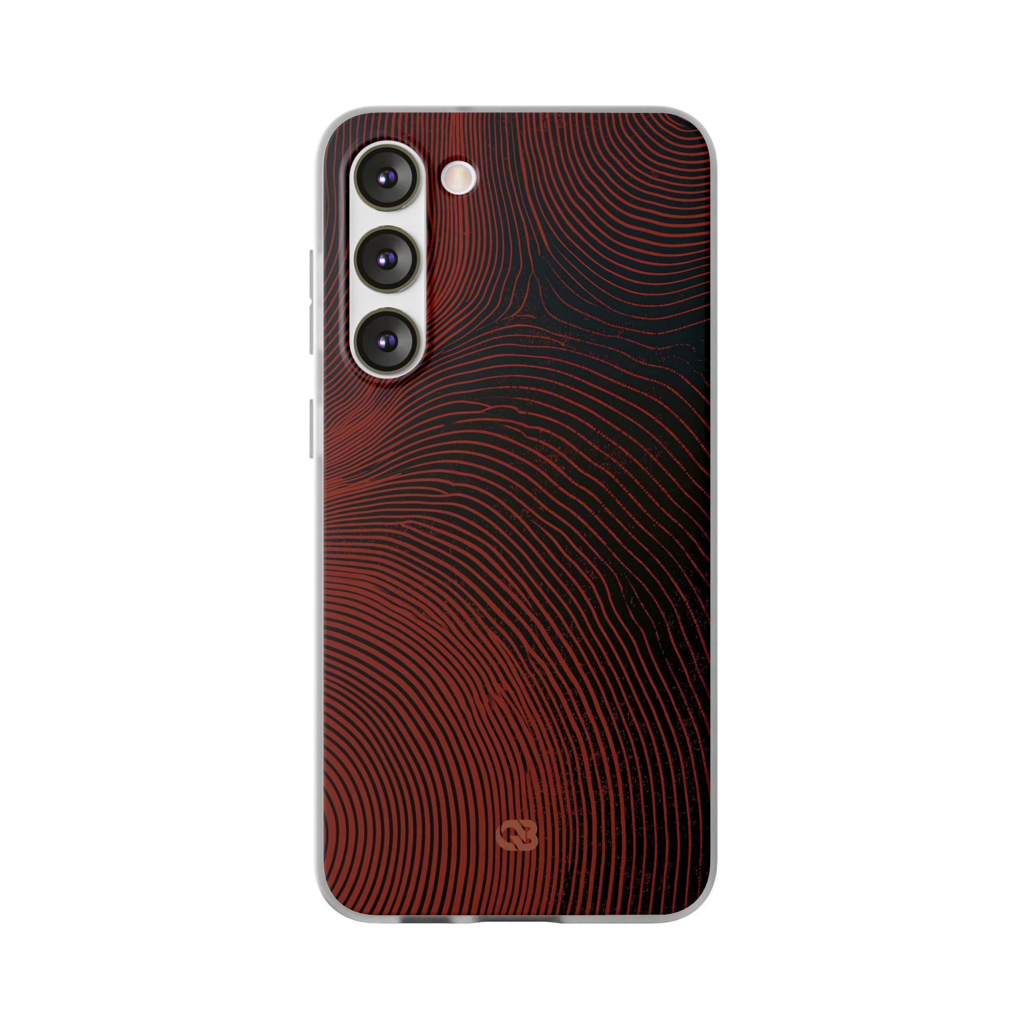 Red Lite Phone Case for Samsung - Terracotta Nerve Map