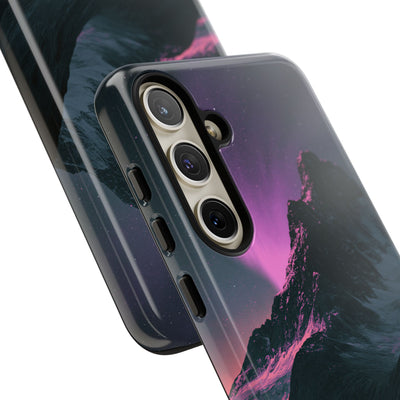 Arctic Aurora Summit · Tough Phone Case for Samsung · Black