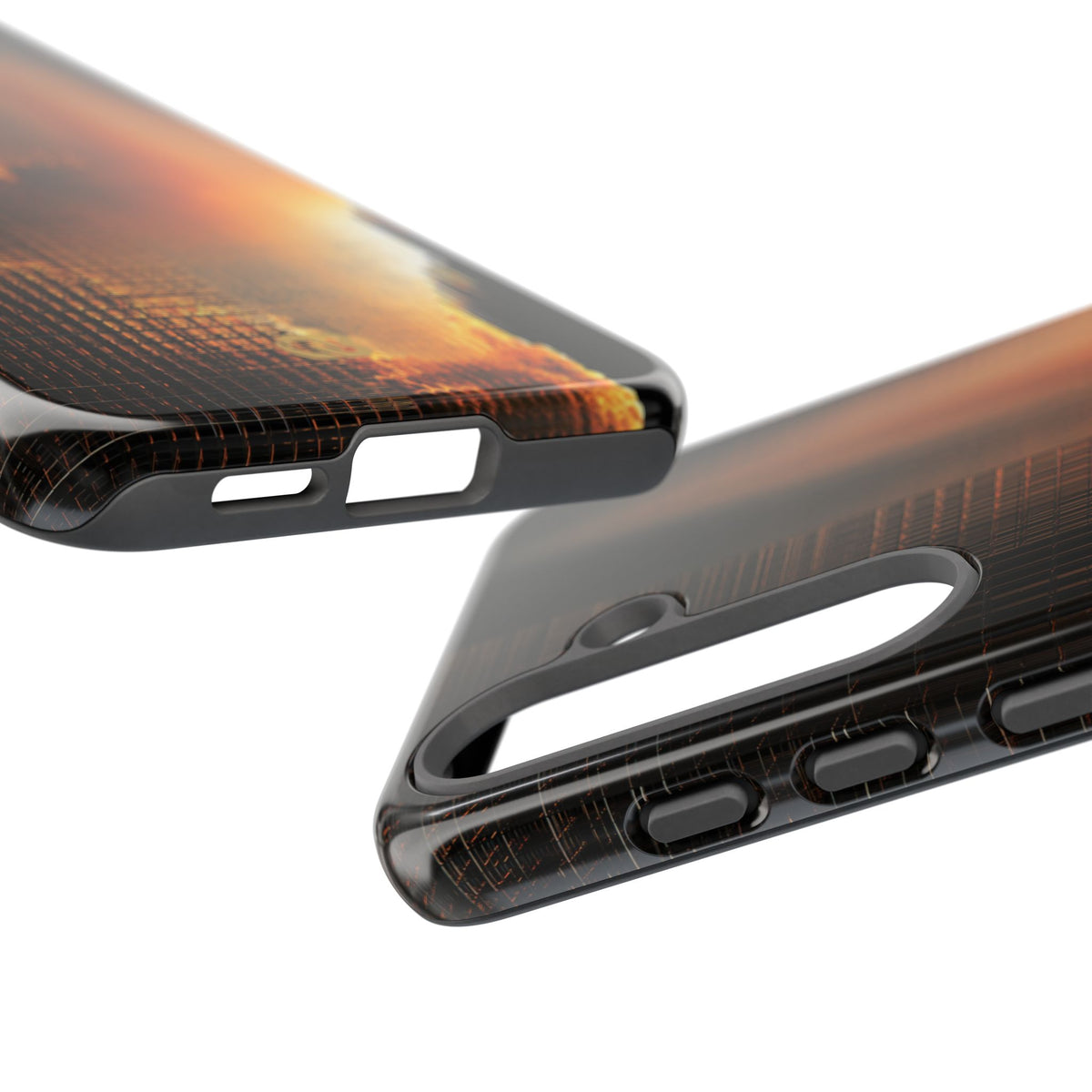 Luminous Grid · Tough Phone Case for Samsung · Black