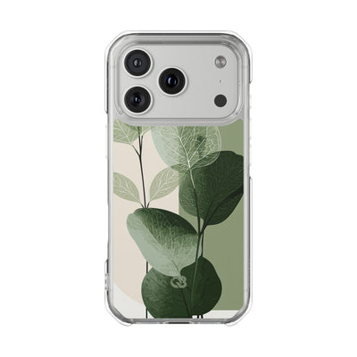 Green Impact MagSafe Phone Case for iPhone - Sage Leaf Skeletals