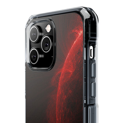 Red Impact MagSafe Phone Case for iPhone - Solar Crimson Flare