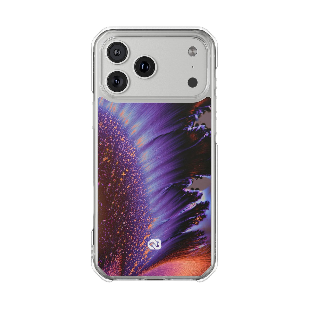 Ethereal Corona · Clear Impact Magnetic Phone Case for iPhone · Purple