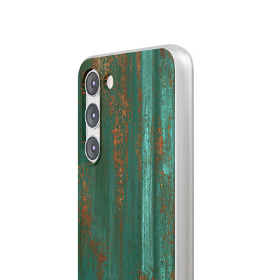 Teal Lite Phone Case for Samsung - Verdigris Copper Siding