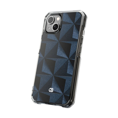 Blue Impact MagSafe Phone Case for iPhone - Indigo Basalt Facets