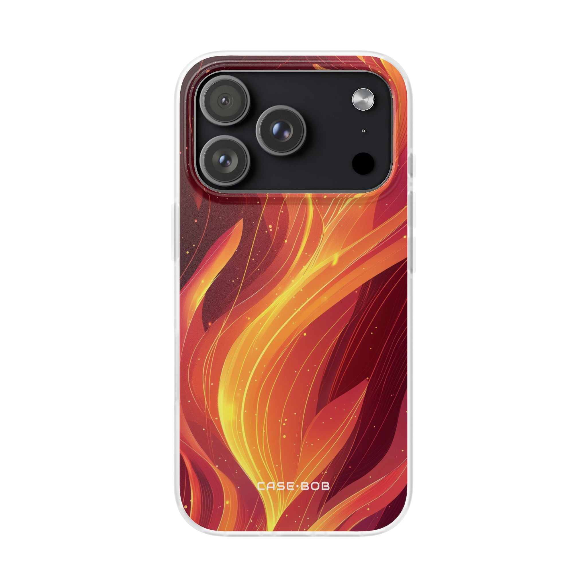 Flaming Flow iPhone 17 Pro Case - Soft - CASE•BOB