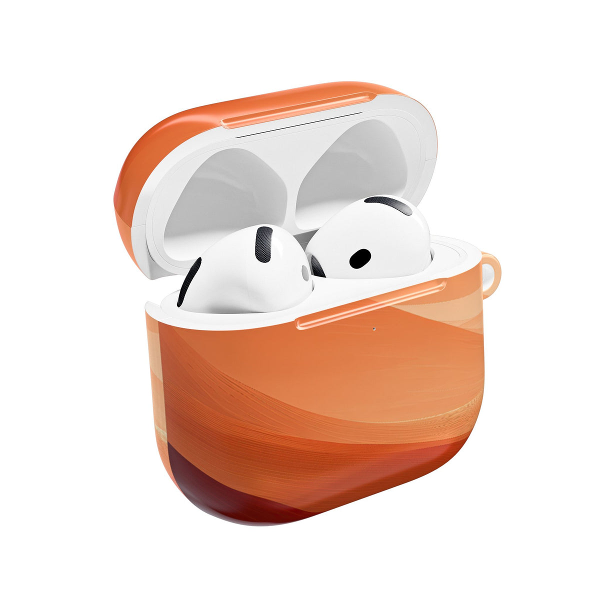 Terracotta Dune Ridges · Hard Case for AirPods & AirPods Pro · Orange