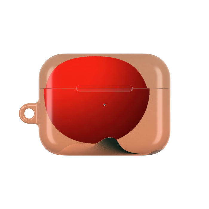 Crimson Sol Ridge · Hard Case for AirPods & AirPods Pro · Red