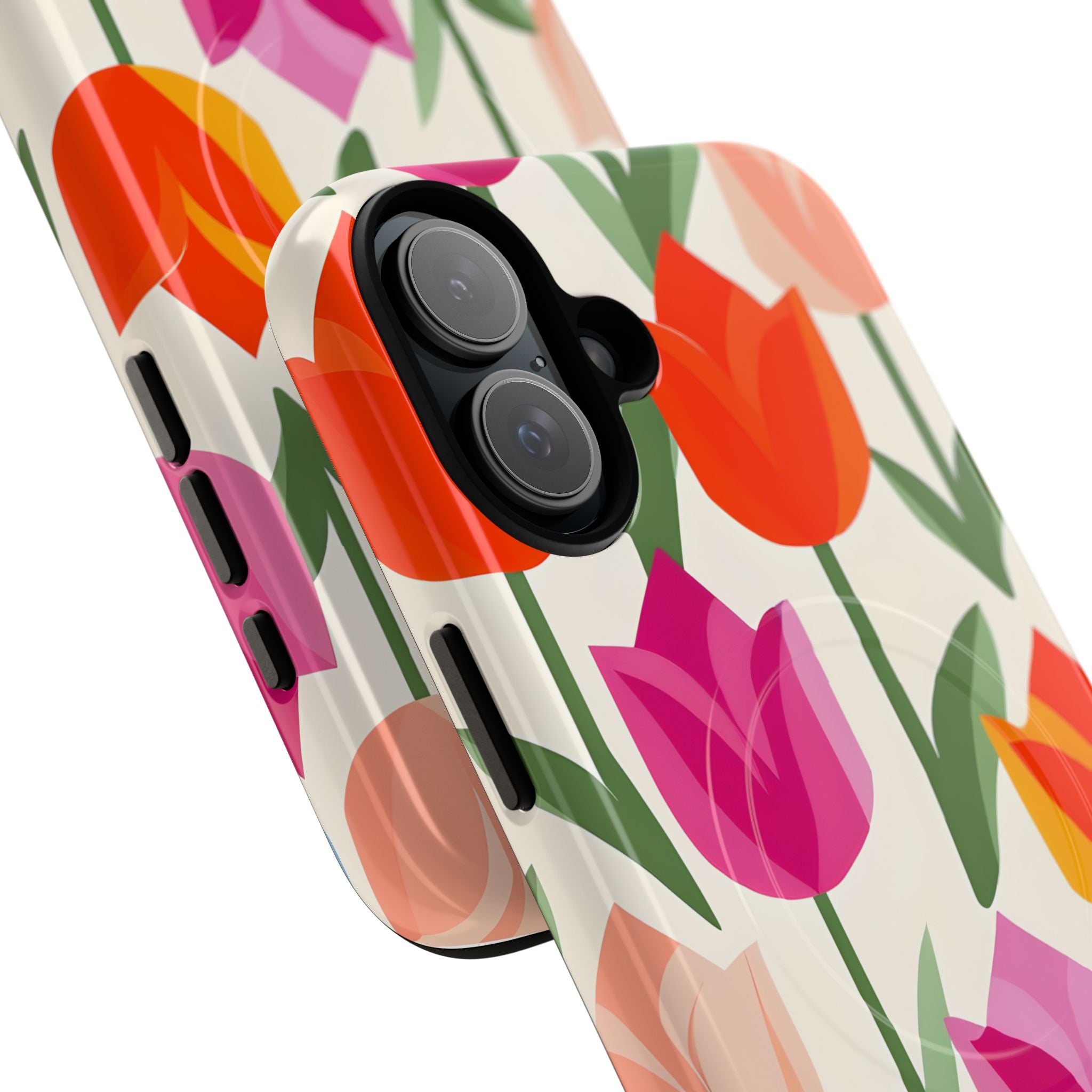 Vibrant Petal Grid · Tough+ Handyhülle für iPhone · Magsafe
