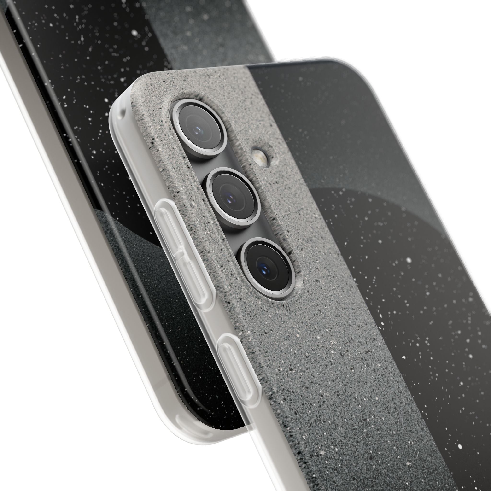 Black Lite Phone Case for Samsung - Lunar Static Orbit