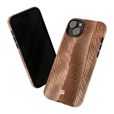 Rose Gold Weave · Tough Phone Case for iPhone · Brown
