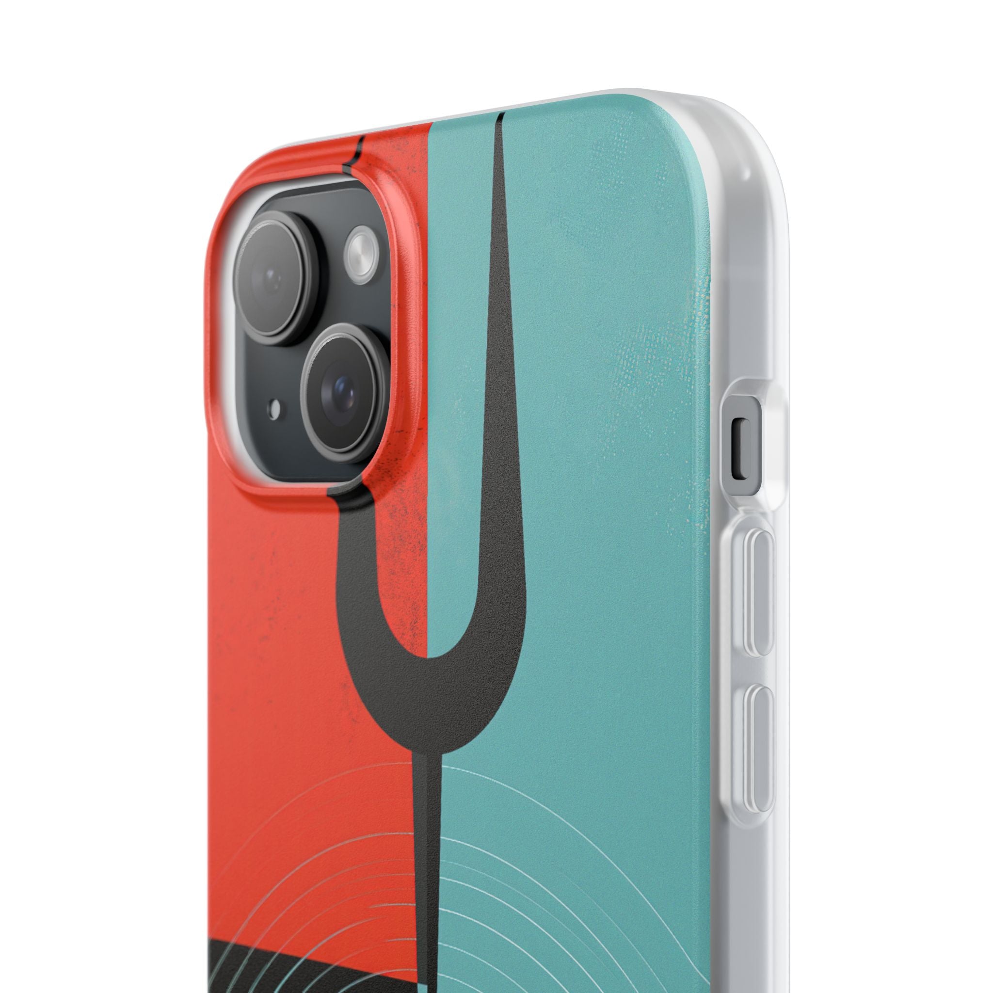 Teal Lite Phone Case for iPhone - Sonic Static Split