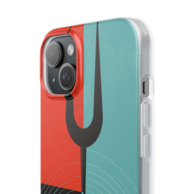Teal Lite Phone Case for iPhone - Sonic Static Split