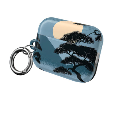 Moonlit Pine Horizon · Hard Case for AirPods & AirPods Pro · Blue