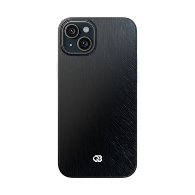 Brushed Obsidian Steel · Lite Phone Case for iPhone ·  Black