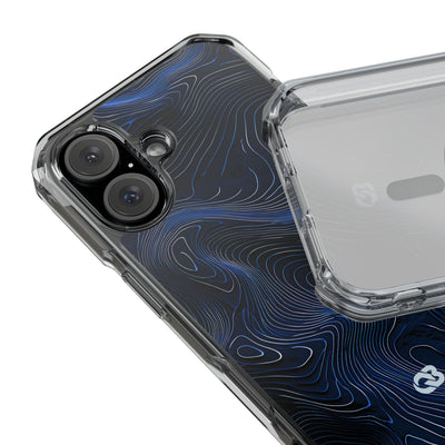 Blue Impact MagSafe Phone Case for iPhone - Cobalt Contour Ridge