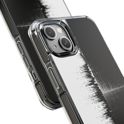 Black Impact MagSafe Phone Case for iPhone - Static Signal Split