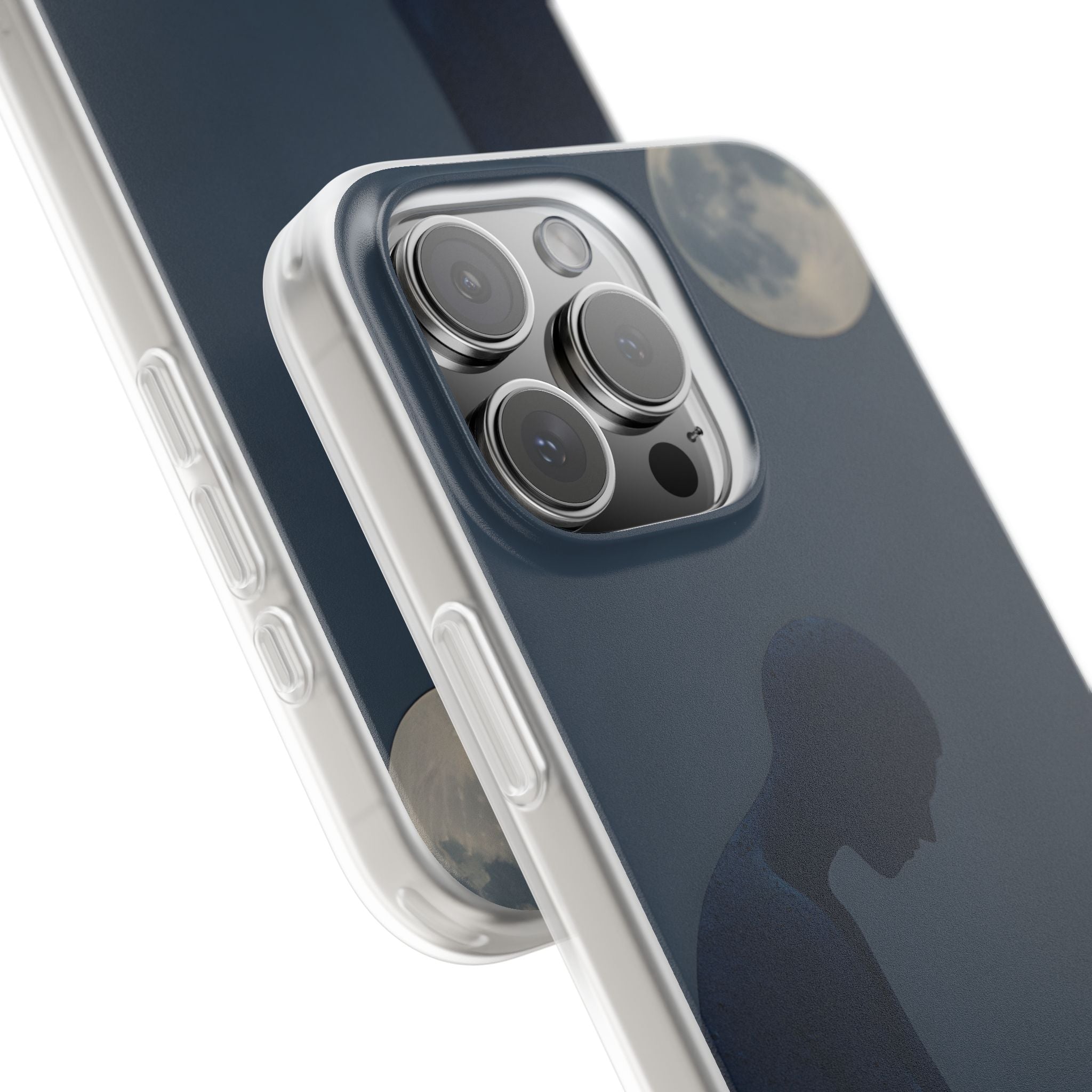 Obsidian Lunar Orb · Soft Phone Case for iPhone