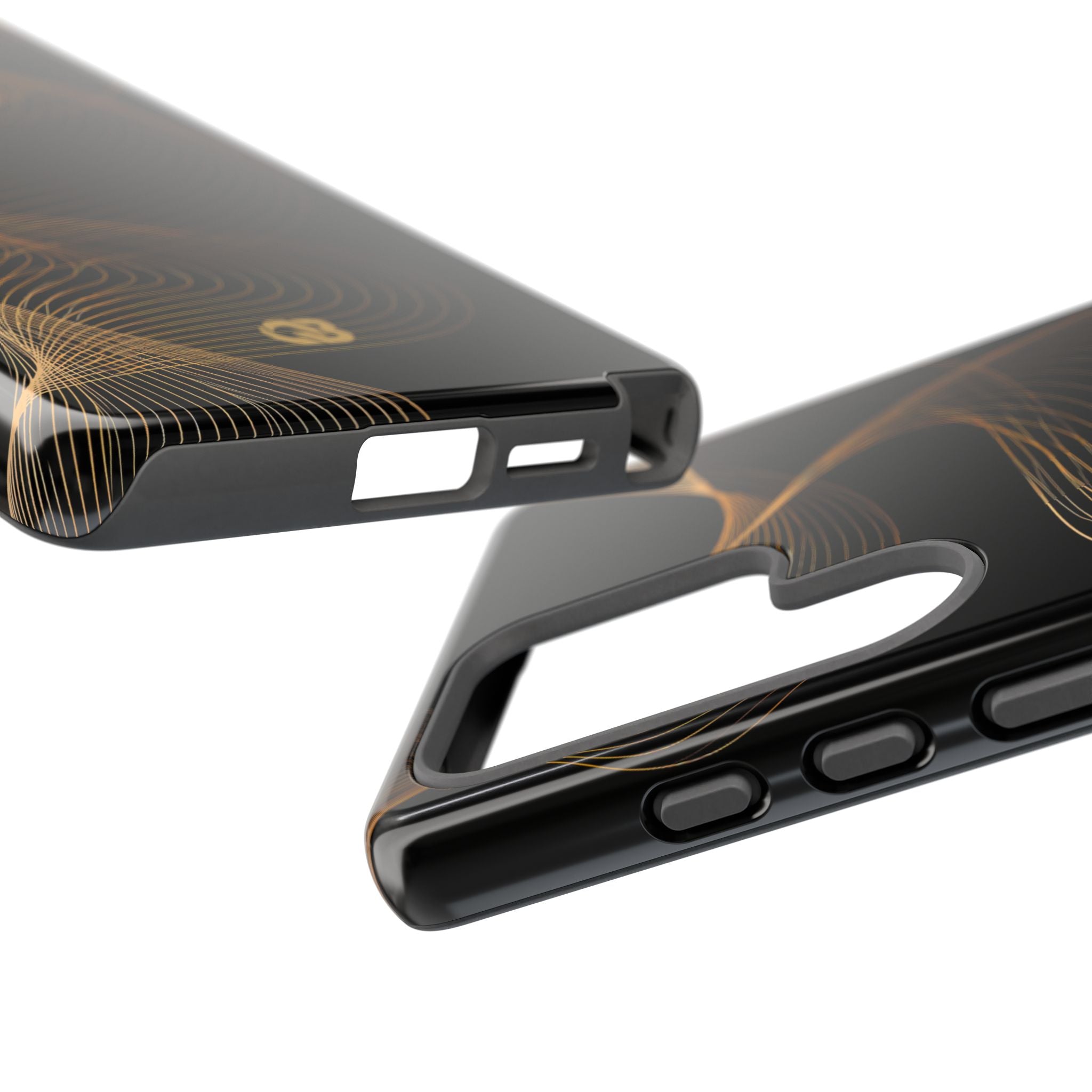 Gold Tough Phone Case for Samsung - Burnished Bronze Helix