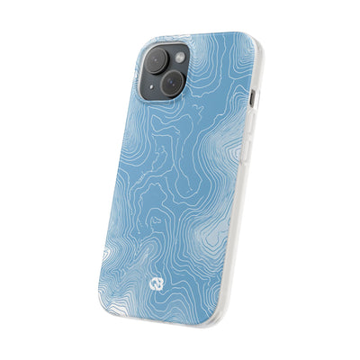Glacial Basin Topo · Lite Phone Case for iPhone ·  Blue