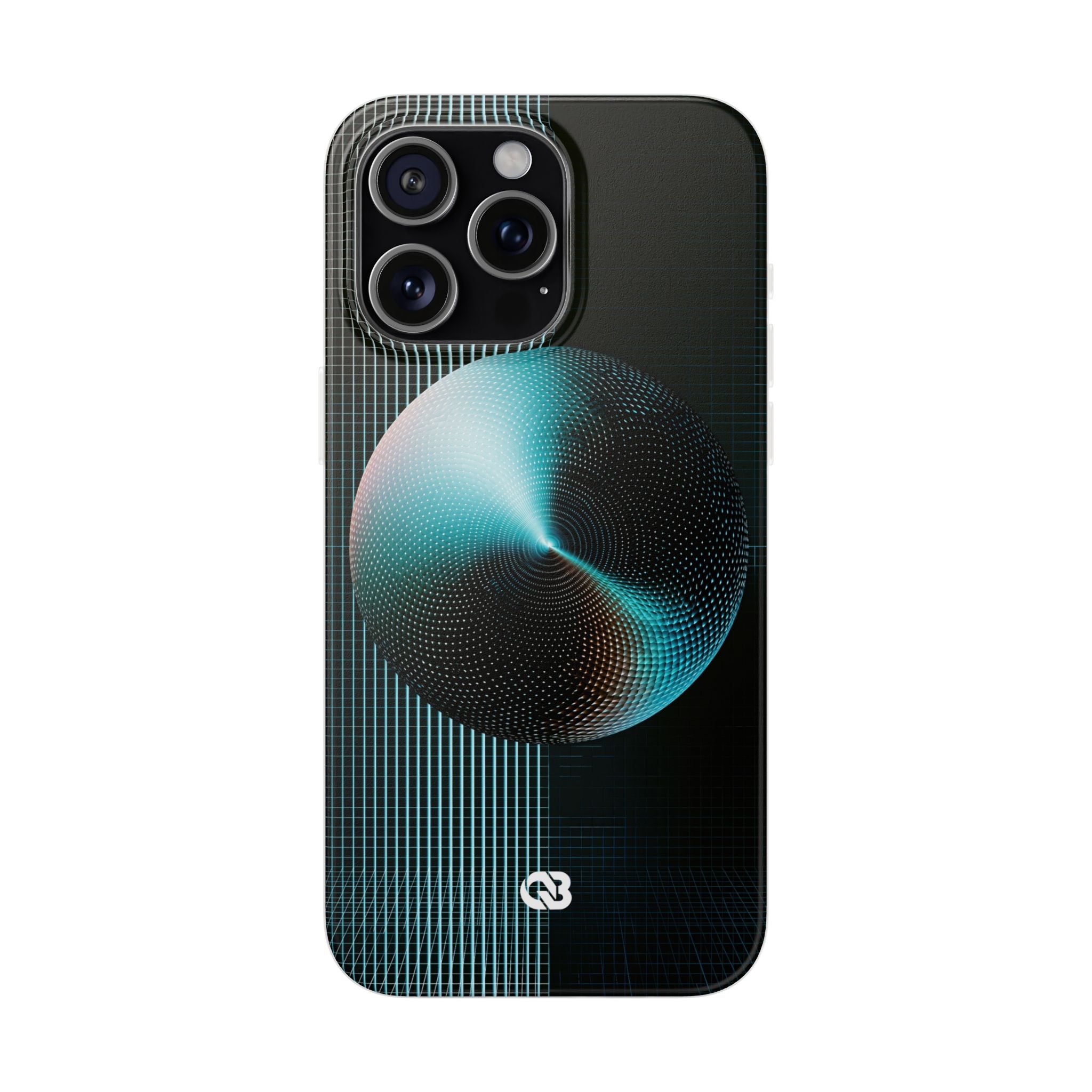 Blue Lite Phone Case for iPhone - Cyan Vector Sphere