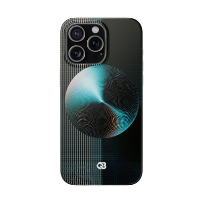 Blue Lite Phone Case for iPhone - Cyan Vector Sphere