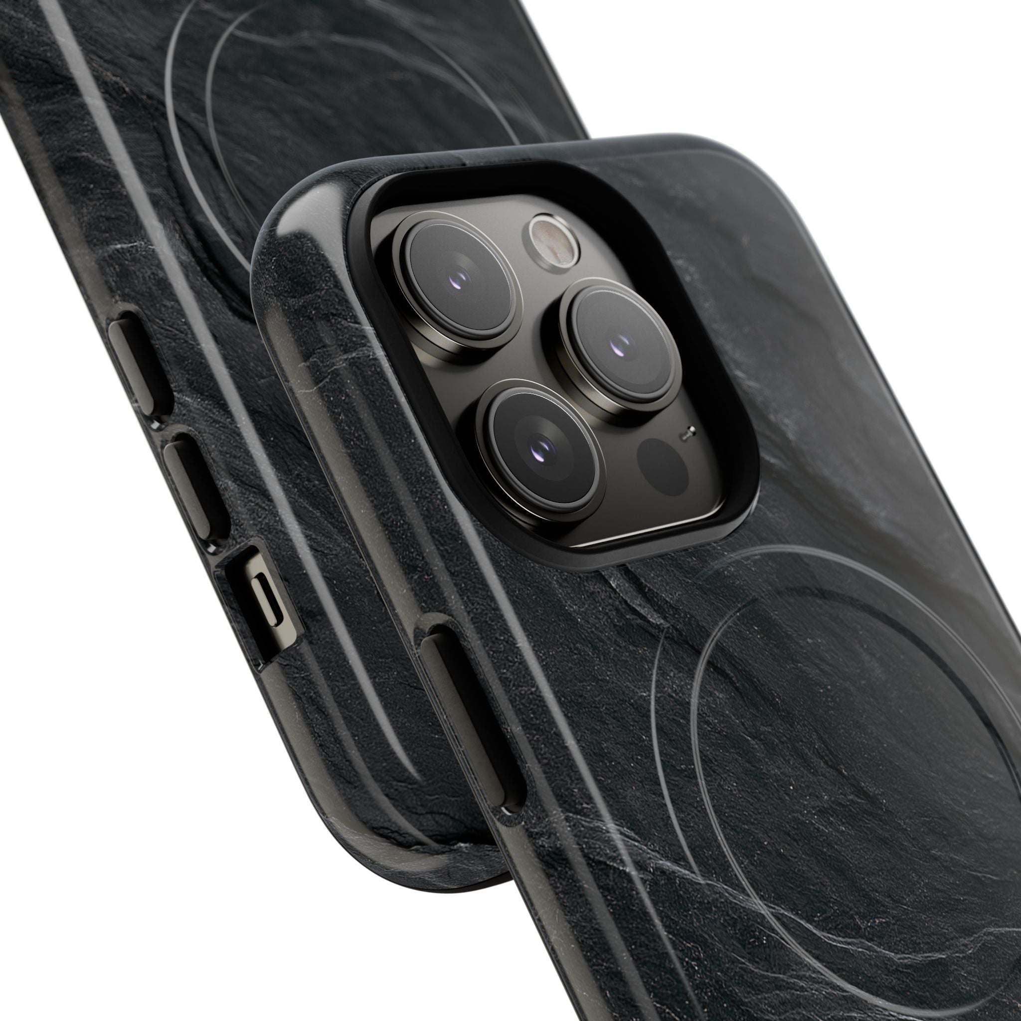 Black Tough 2.0 Magsafe Phone Case for iPhone - Midnight Slate Ridge