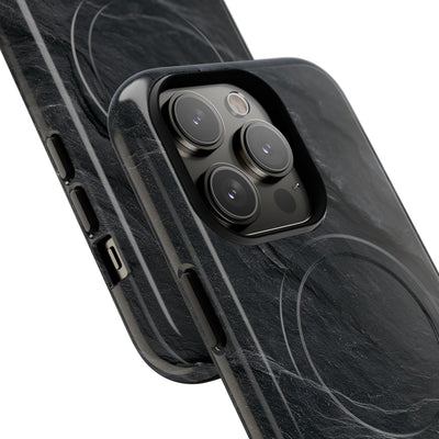 Black Tough 2.0 Magsafe Phone Case for iPhone - Midnight Slate Ridge