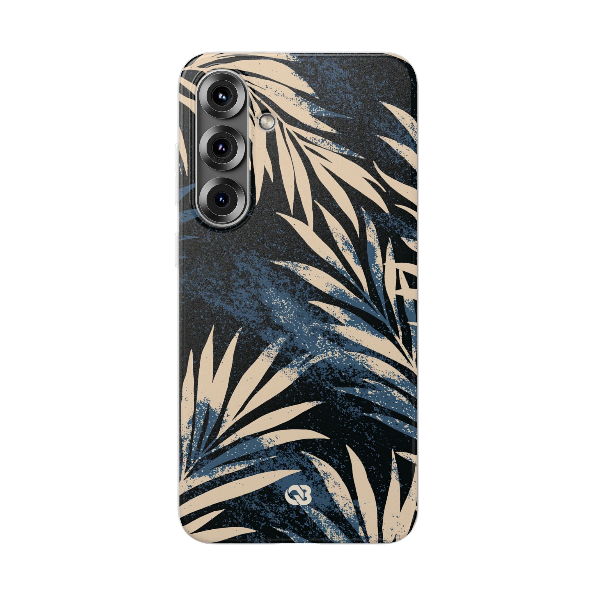 Blue Lite Phone Case for Samsung - Midnight Indigo Palm