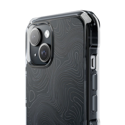 Obsidian Elevation · Clear Impact Magnetic Phone Case for iPhone ·  Black