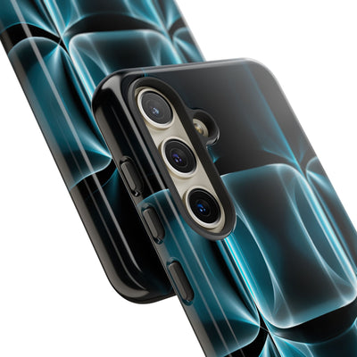 Translucent Cyber Grid · Tough Phone Case for Samsung · Teal