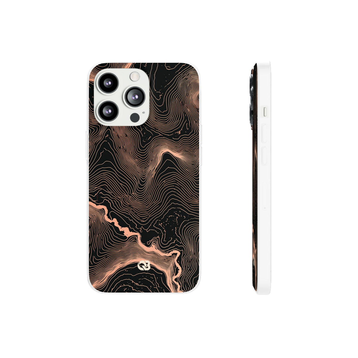 Mesa Elevation Contour · Lite Phone Case for iPhone ·  Black