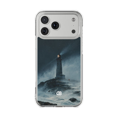 Nordic Coastal Beacon · Clear Impact Magnetic Phone Case for iPhone · Blue