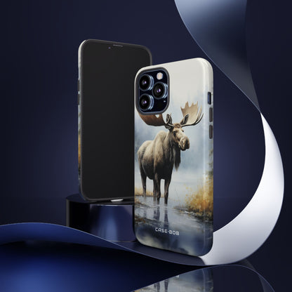 Elch Spiegelung iPhone 13 Pro Max Case - Tough