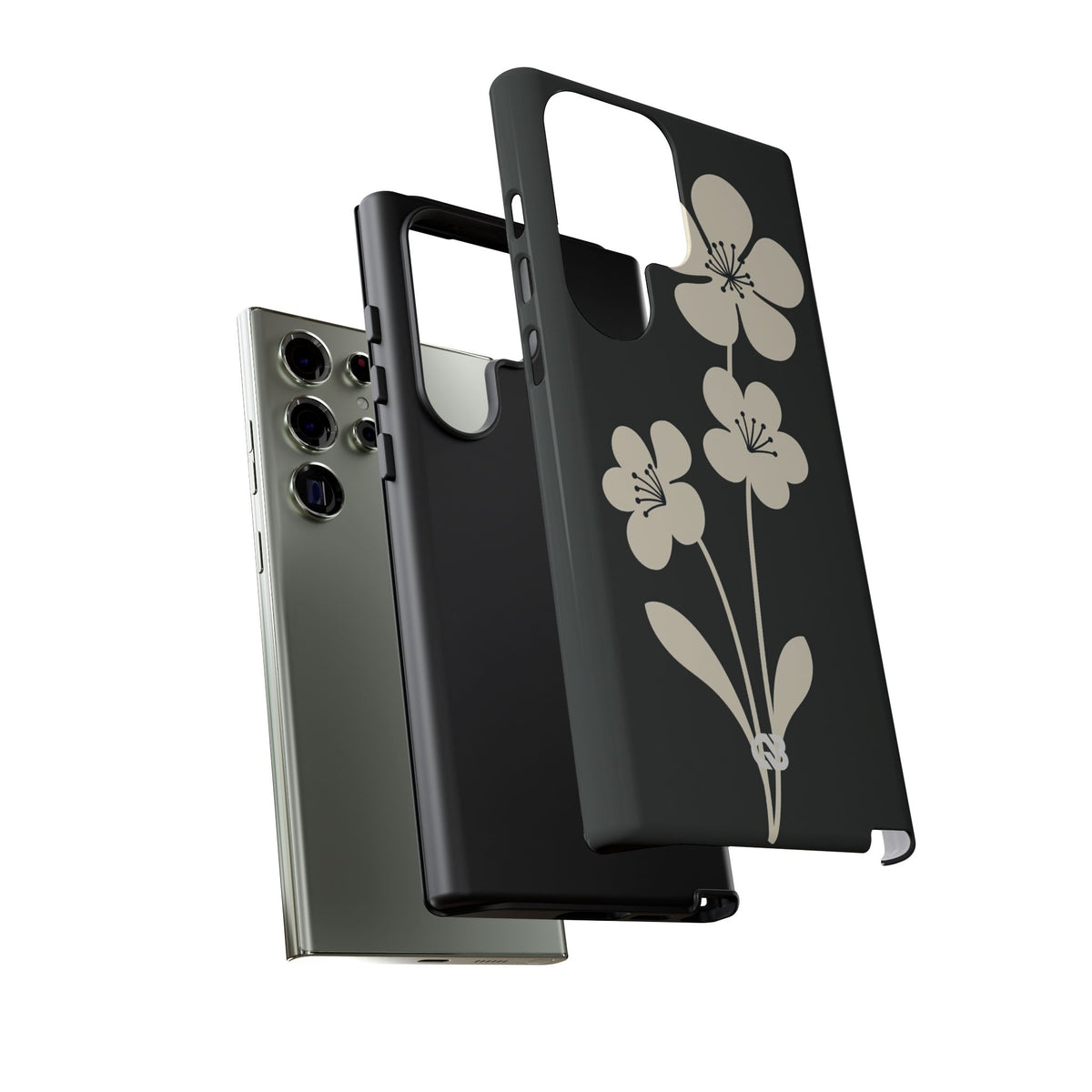 Nordic Blossom · Tough Phone Case for Samsung · Black