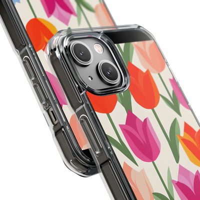 Vibrant Petal Grid · Impact Handyhülle für iPhone · Magsafe