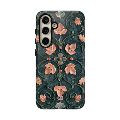 Florentine Rose Arabesque · Tough Phone Case for Samsung · Green
