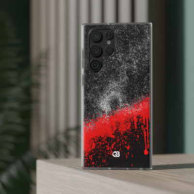 Crimson Noir Drip · Lite Phone Case for Samsung · Black