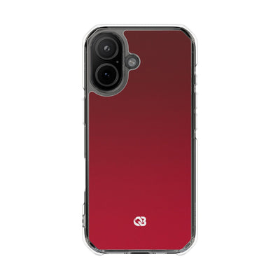Red Impact MagSafe Phone Case for iPhone - Crimson Velvet Fade