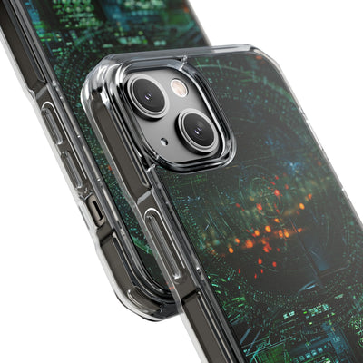 Tactical Avionics HUD · Clear Impact Magnetic Phone Case for iPhone · Green