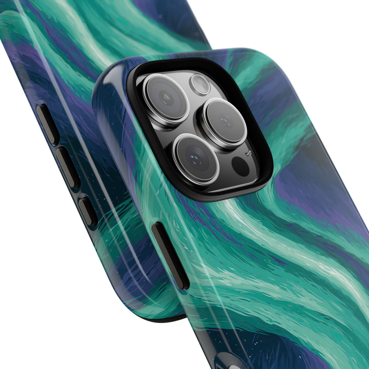 Arctic Aurora Bear · Tough Phone Case for iPhone · Teal