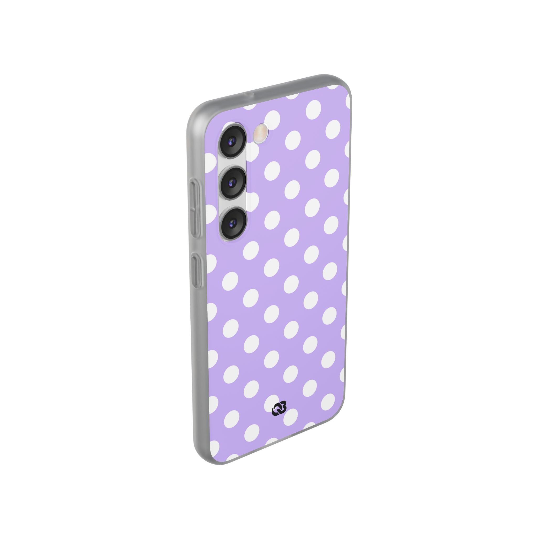 Lavender Polka Grid · Soft Phone Case for Samsung