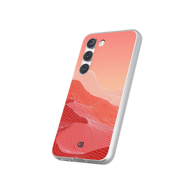 Red Lite Phone Case for Samsung - Crimson Ridge Contour