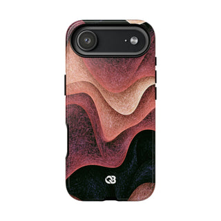 Rose Contour Waves · Tough Phone Case for iPhone · Pink