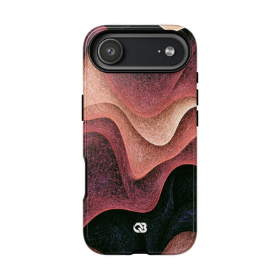 Rose Contour Waves · Tough Phone Case for iPhone · Pink