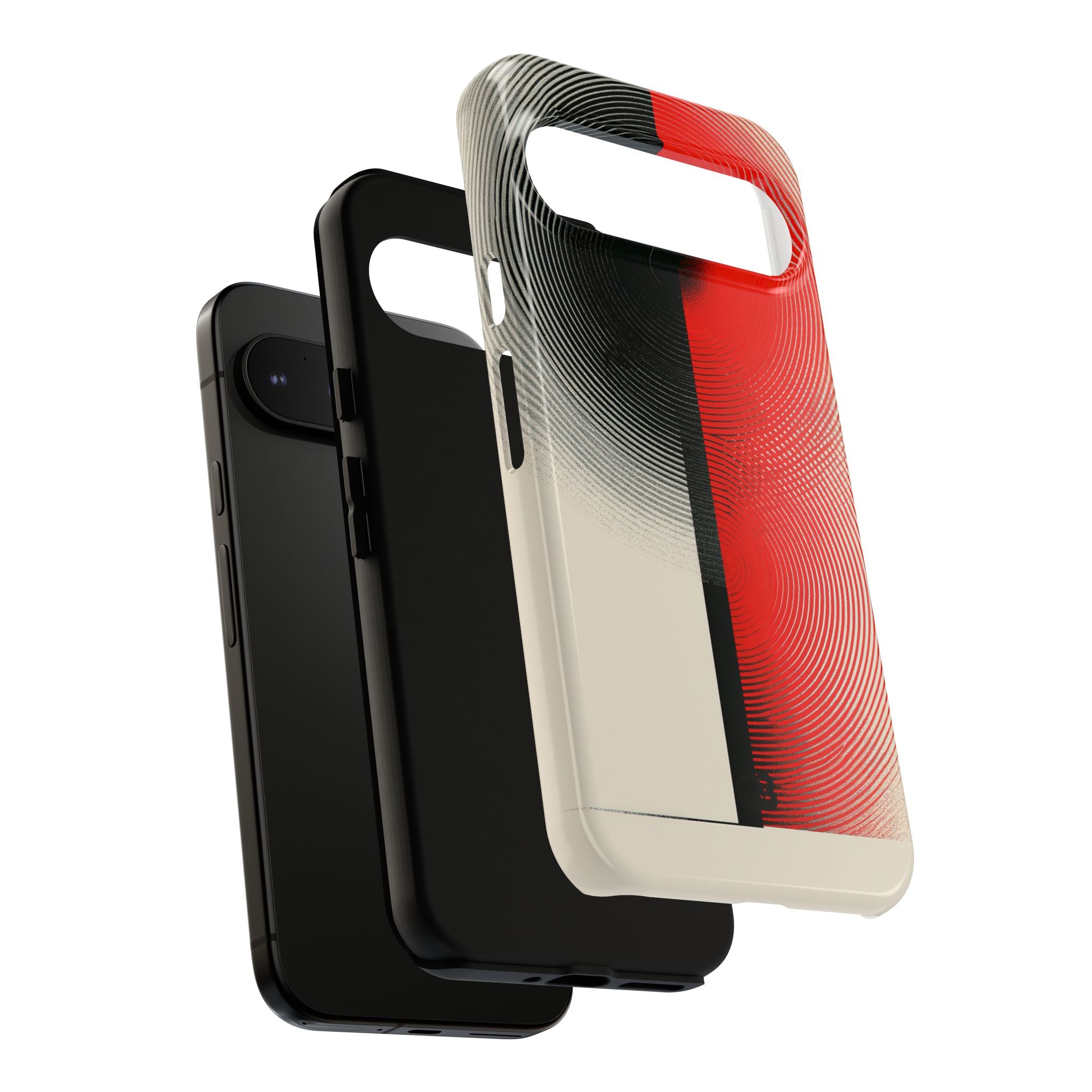 Red Tough Phone Case for Google Pixel - Split Signal Red