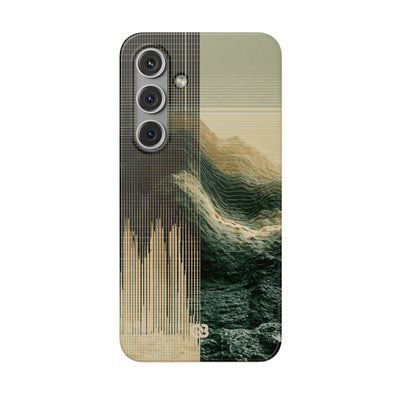Beige Lite Phone Case for Samsung - Veridian Data Ridge