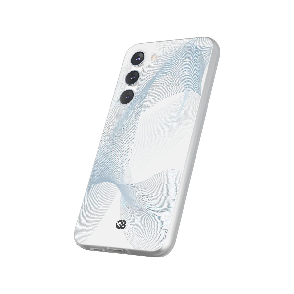 Glacial Contour Waves · Lite Phone Case for Samsung · White