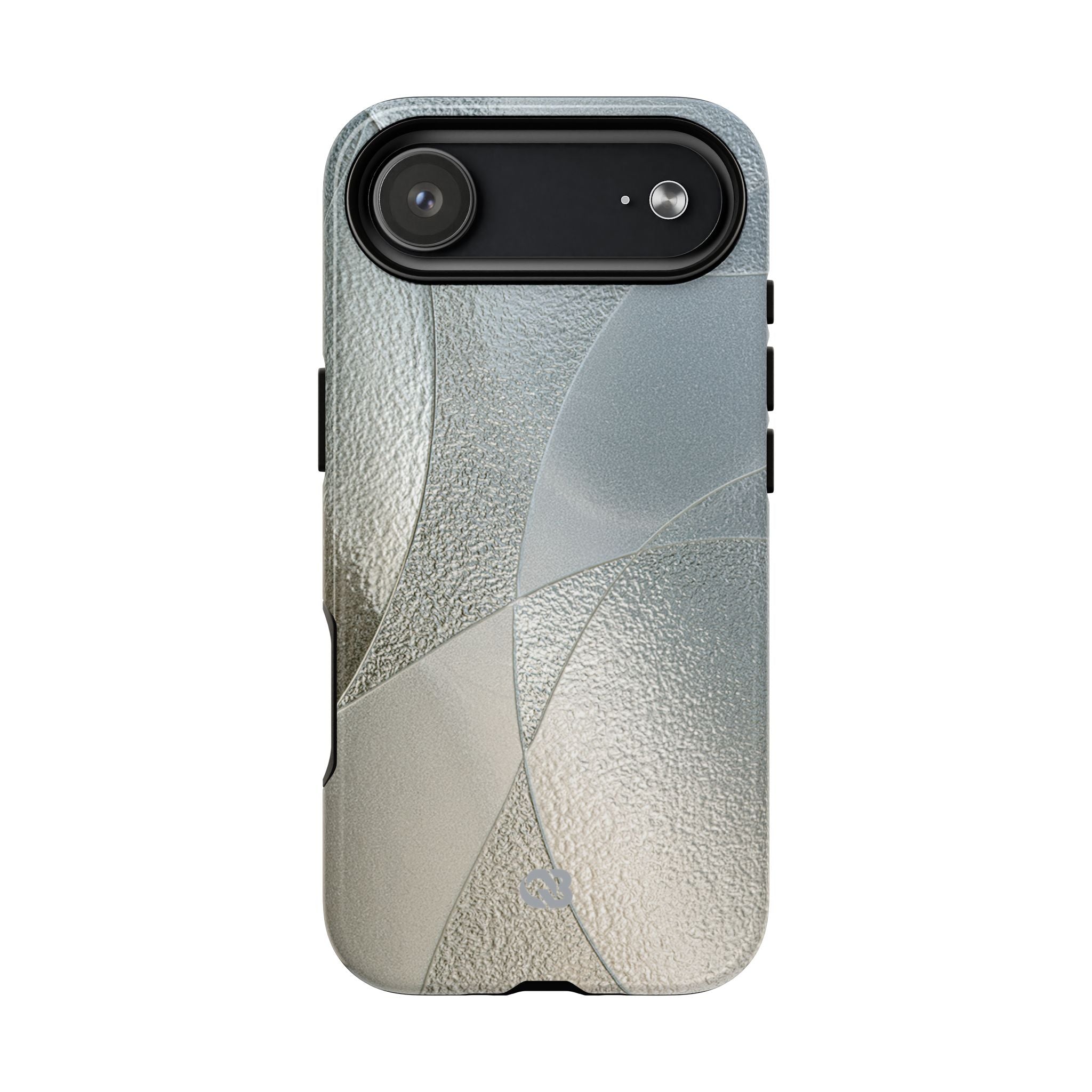 Silver Tough 2.0 Magsafe Phone Case for iPhone - Frosted Silver Mosaic