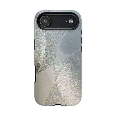 Silver Tough 2.0 Magsafe Phone Case for iPhone - Frosted Silver Mosaic