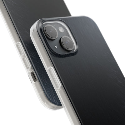 Black Lite Phone Case for iPhone - Midnight Brushed Grain